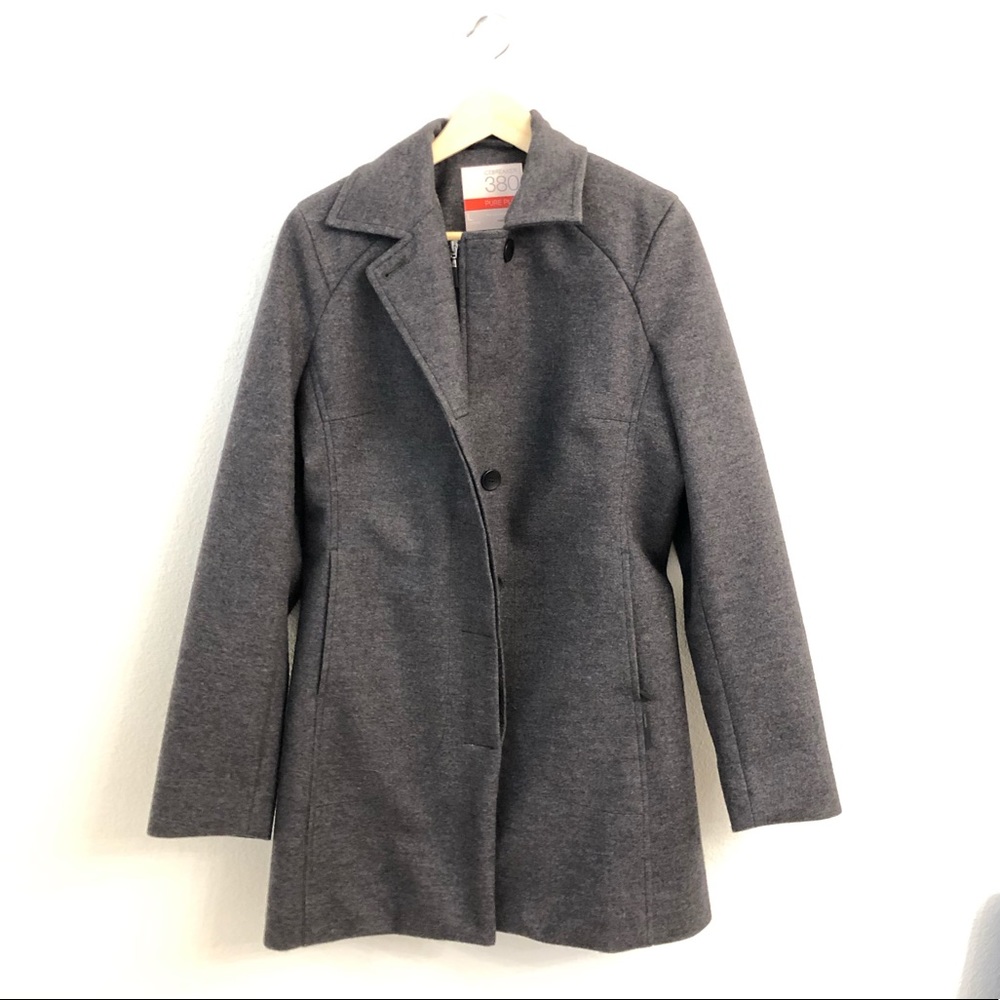 LIKE NEW Icebreaker 100% Merino Wool Gray Coat Women’s size Large.